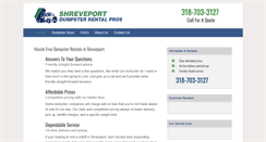Desktop Screenshot of dumpsterrentalshreveportla.com